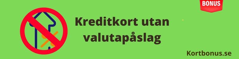 Kreditkort utan valutapåslag