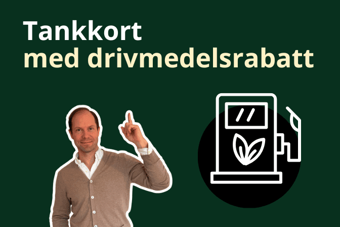 tankkort med drivmedelsrabatt illustration